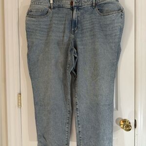 Lane Bryant Blue Boyfriend Jeans with Relaxed Fit